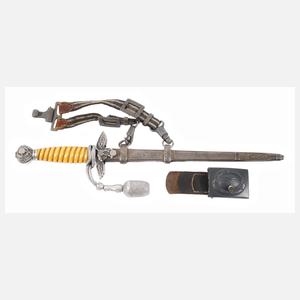 Luftwaffen-Offiziersdolch und Koppelschloss