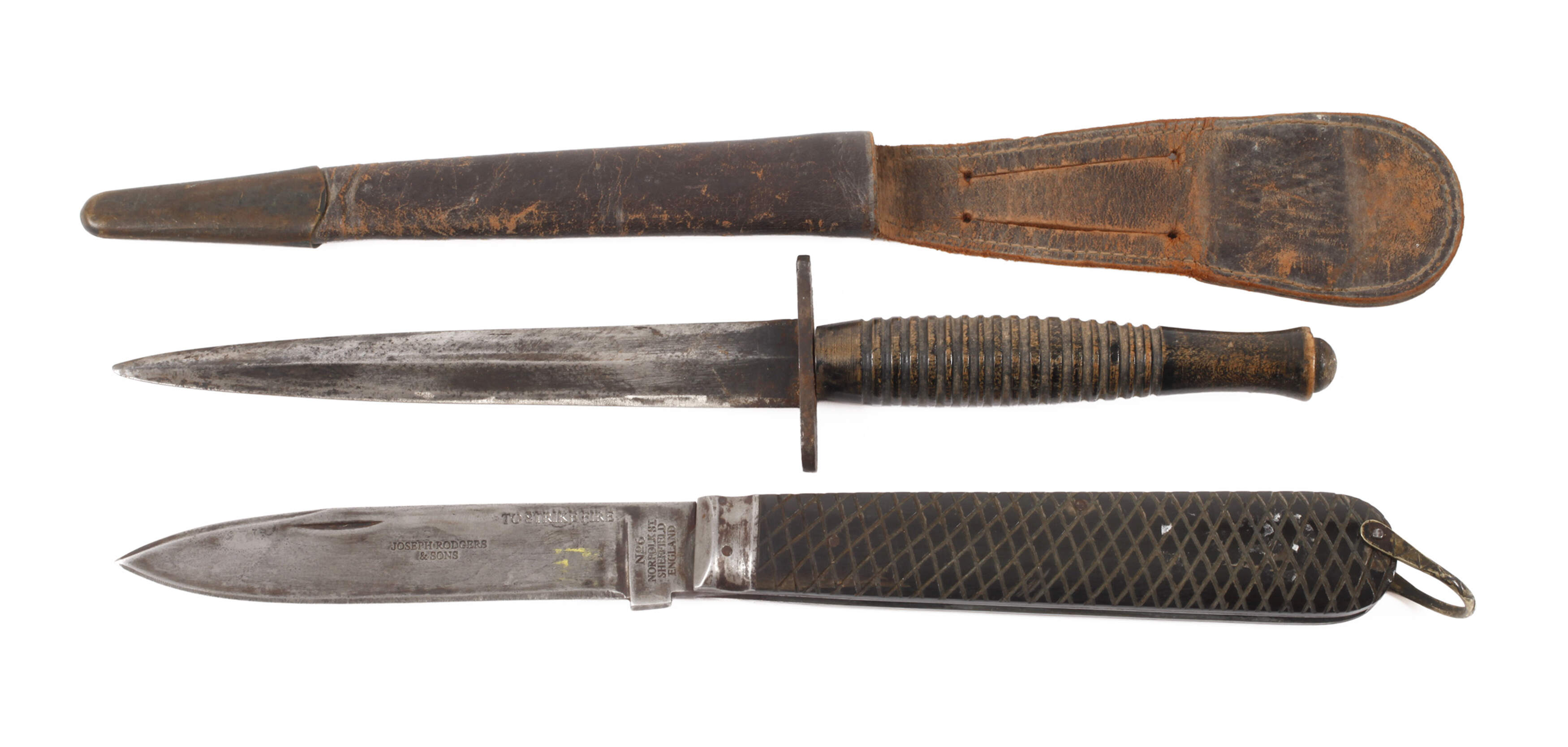 Fairbairn-Sykes Kampfmesser und Klappmesser