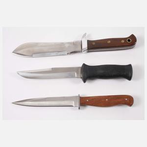 Konvolut Jagd-, Kampf- und Überlebensmesser