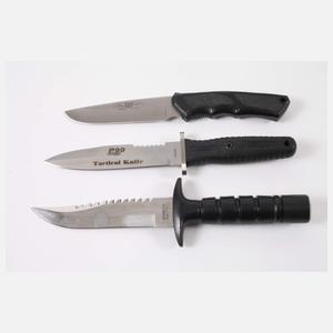 Konvolut Jagd-, Kampf- und Überlebensmesser