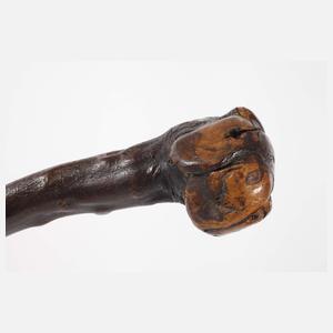 Zwei Grabenkeulen und Karpatenstock 1. Weltkrieg