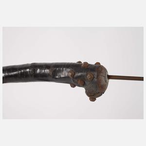 Zwei Grabenkeulen und Karpatenstock 1. Weltkrieg