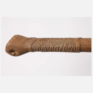 Zwei Grabenkeulen und Karpatenstock 1. Weltkrieg