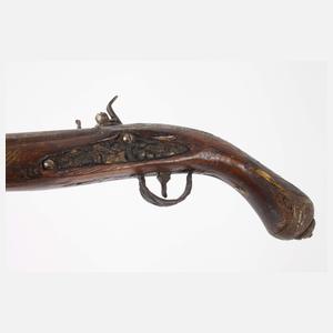 Zwei Steinschlosspistolen Deko