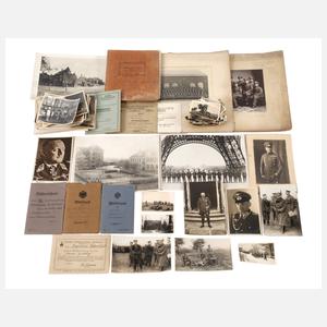 Konvolut Fotos und Papiere 2. Weltkrieg