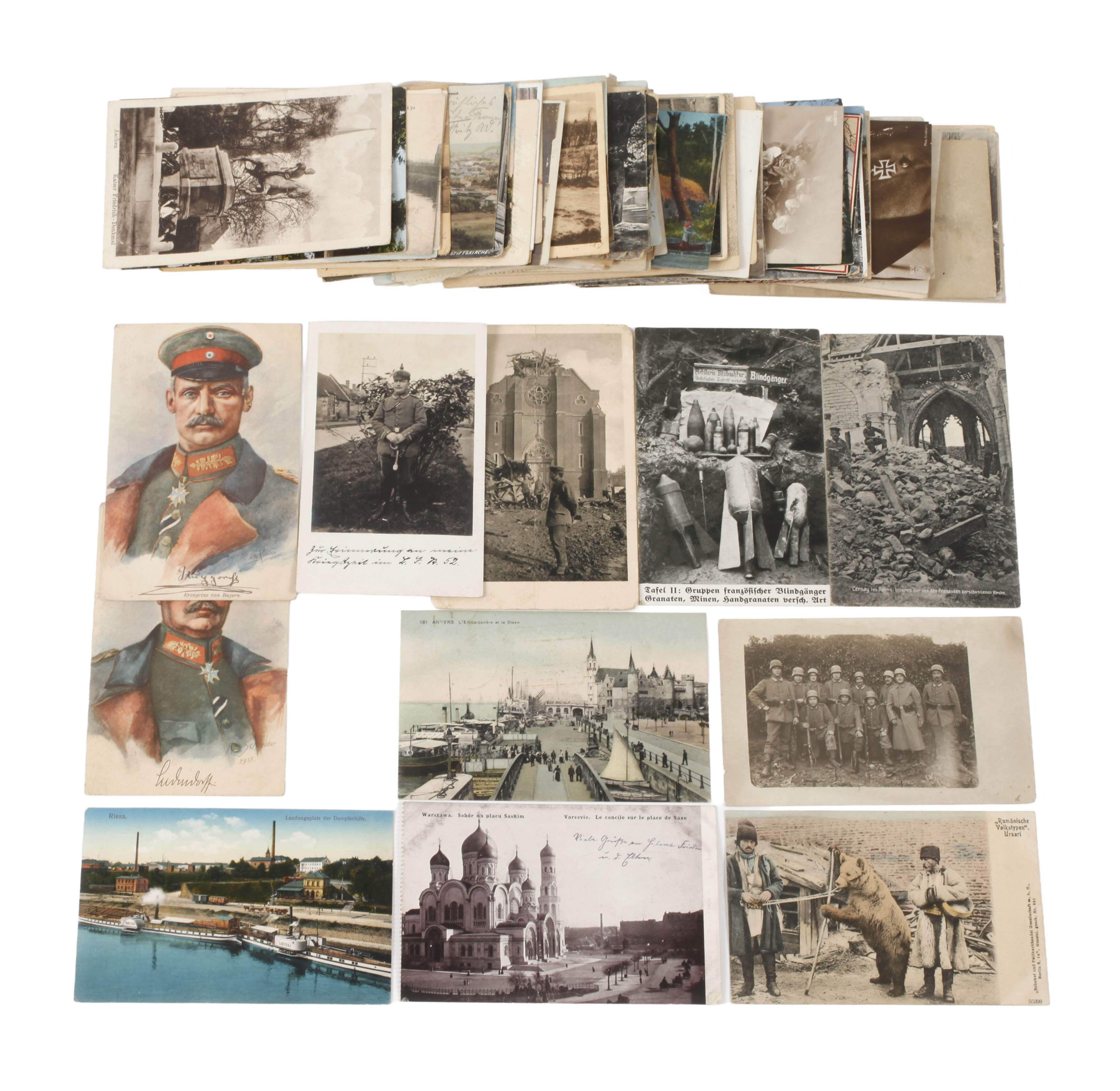 Konvolut Ansichtskarten 1. Weltkrieg