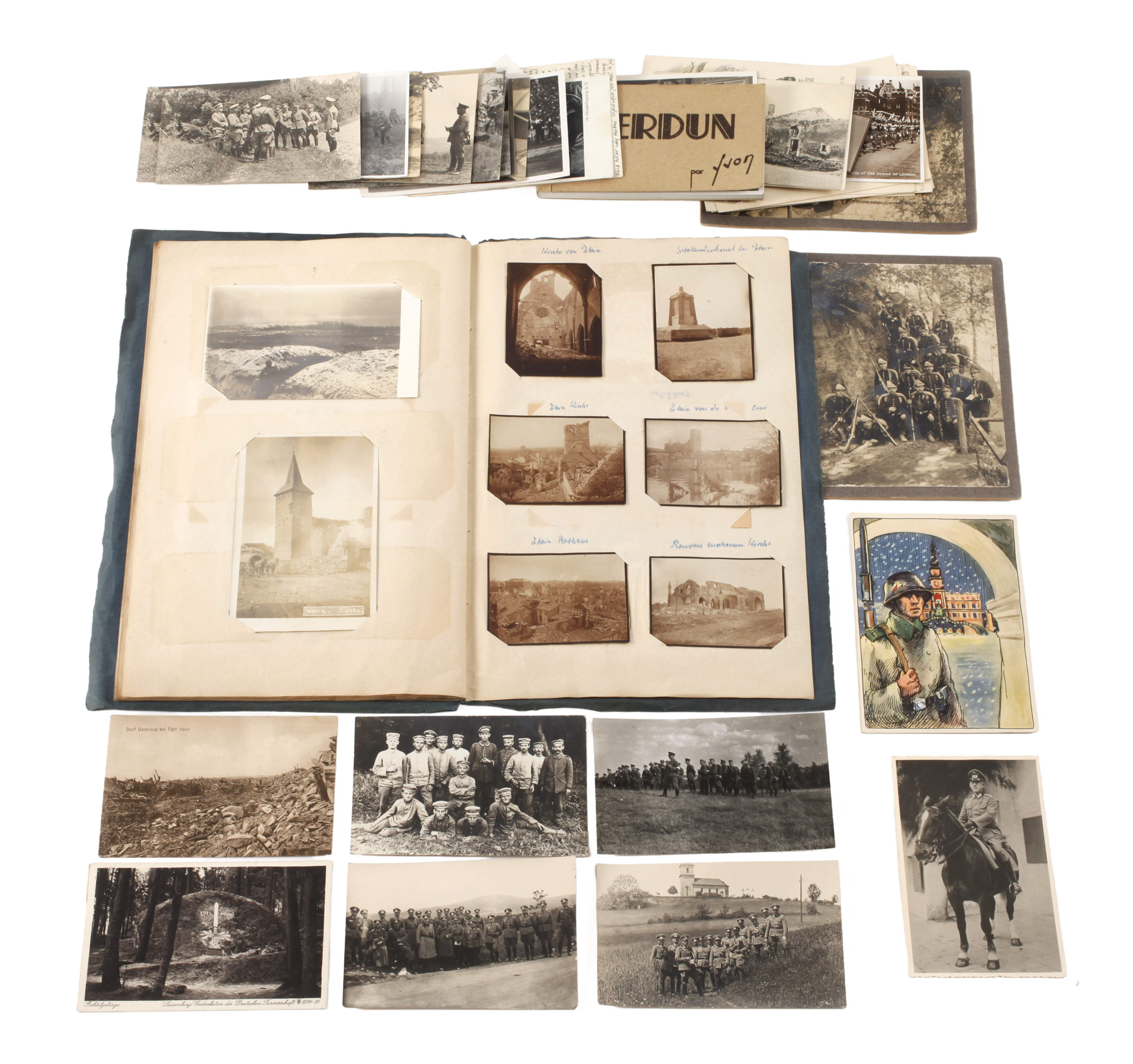 Konvolut Postkarten 1. und 2. Weltkrieg