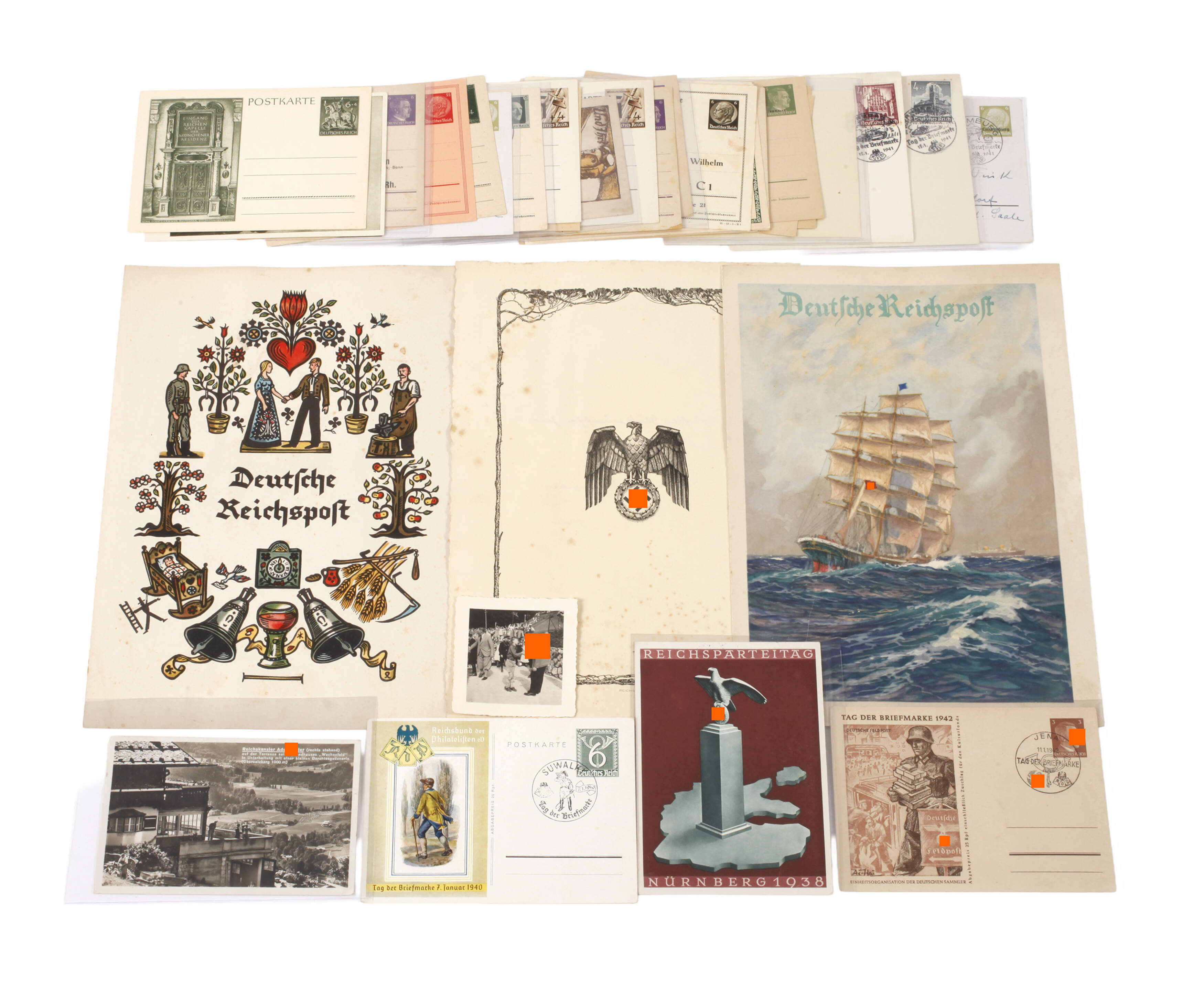 Konvolut Postkarten und Telegramme 3. Reich