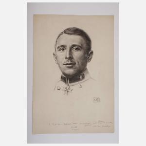 Konrad I. Böhringer, Kohlezeichnung Max Immelmann