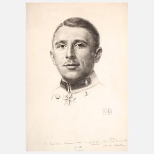 Konrad I. Böhringer, Kohlezeichnung Max Immelmann