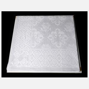 Biedermeier-Tischtuch mit Blumenparkett