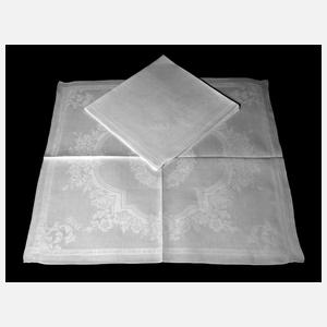 Set Prachtmundtücher mit Blumendekor