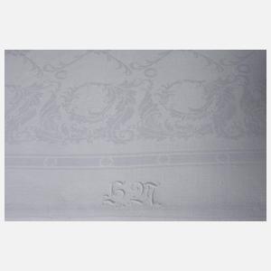 Tischtuch mit floralem Gitterwerk