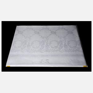 Tischtuch mit floralem Gitterwerk