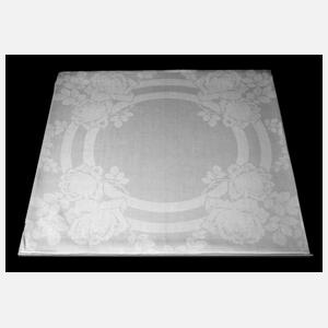 Quadratisches Tischtuch mit Rosendekor