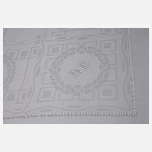 Tischtuch mit Lorbeerkranzdekor