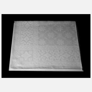 Tischtuch mit Sternparkett- und Sonnenradmotiv