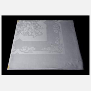 Elegantes quadratisches Tischtuch mit Rosendekor