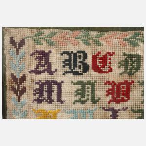 Stickmustertuch Spätbiedermeier