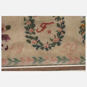 Stickmustertuch Spätbiedermeier