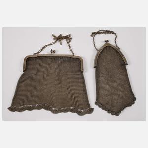 Konvolut Perlbeutel und Kettentaschen