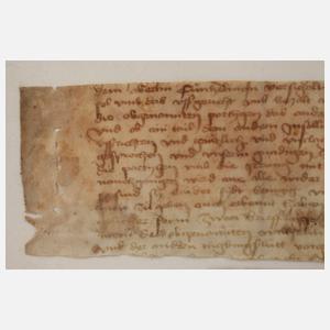 Zwei Pergament-Fragmente