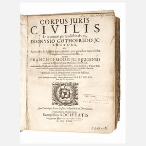 Corpus Juris Civiles 1663