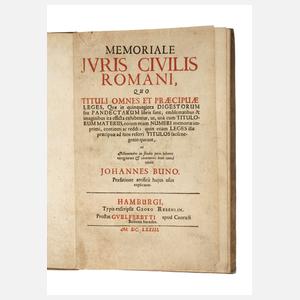 Memoriale Juris Ziviles Romani 1673