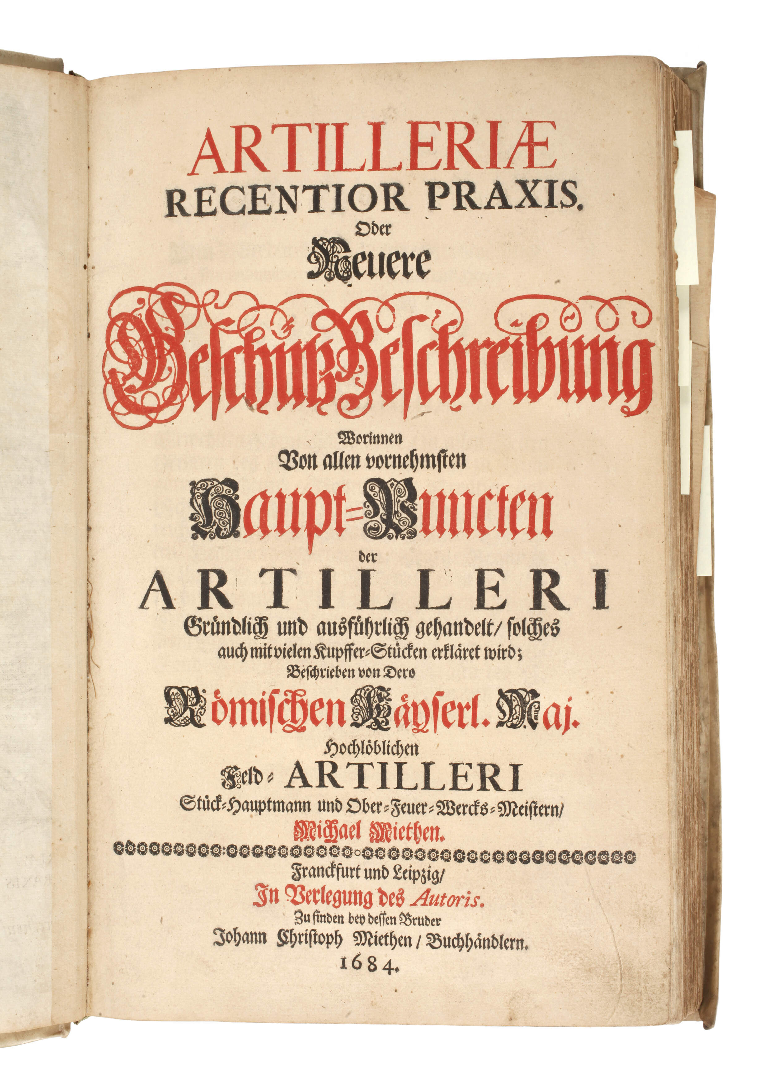 Artilleriae Recentior Praxis 1684