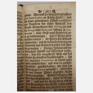 Historie von Europa 1705