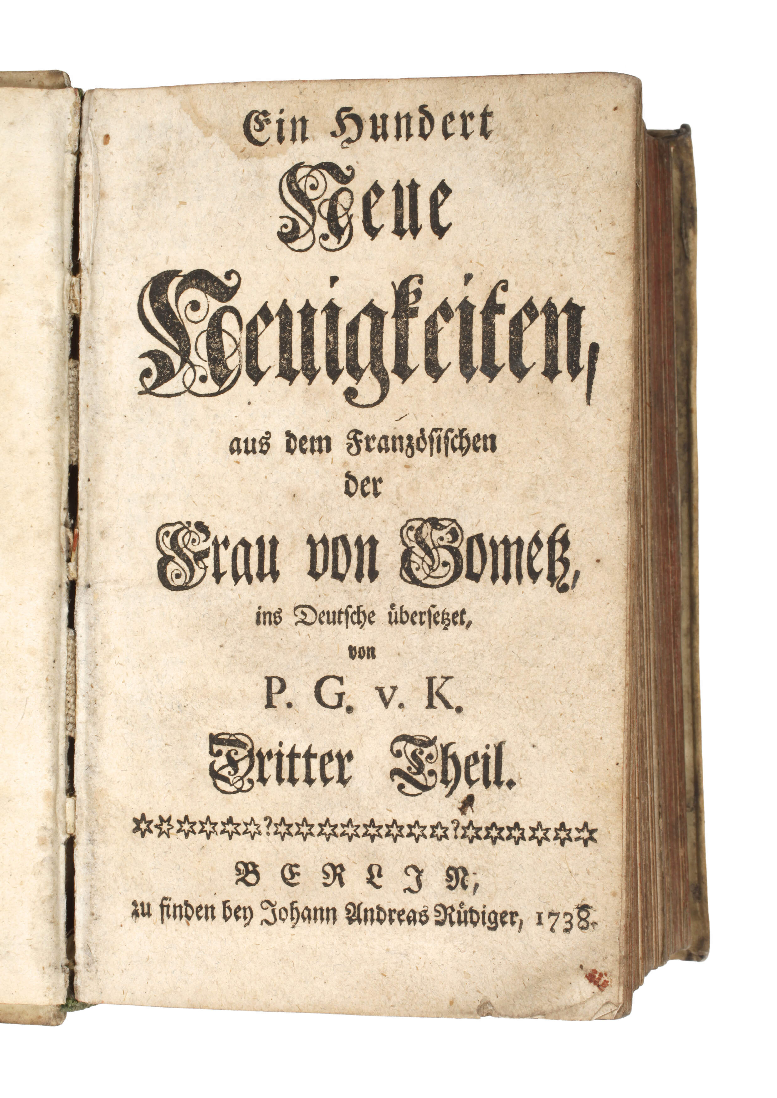 Ein Hundert Neue Neuigkeiten 1738