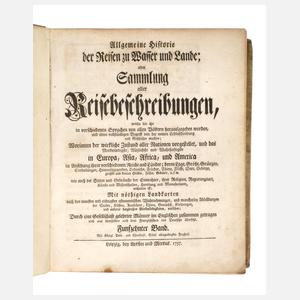 Sammlung aller Reisebeschreibungen 1757