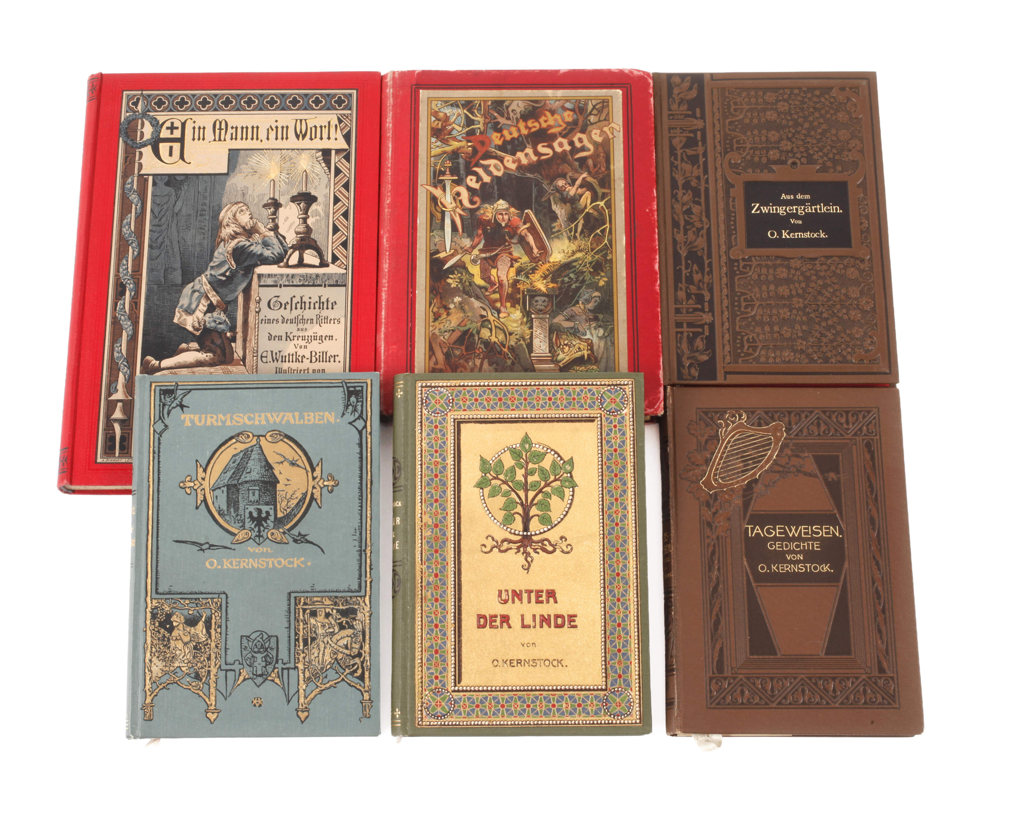 Konvolut Bücher mit Illustrationen von Hermann Vogel