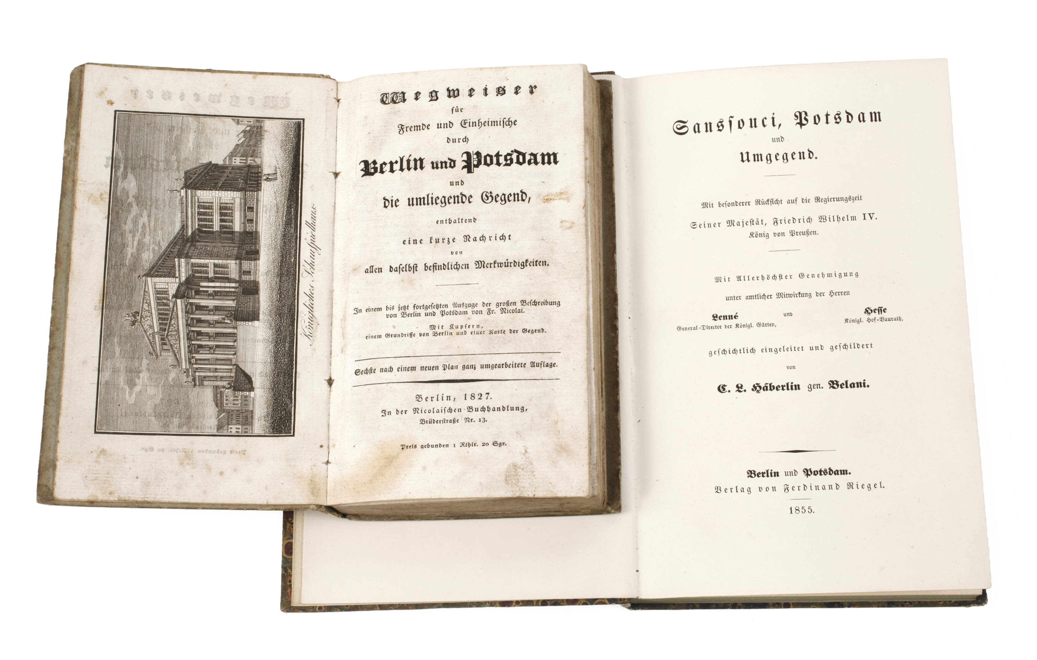 Zwei Bände Potsdam 1827 und 1855
