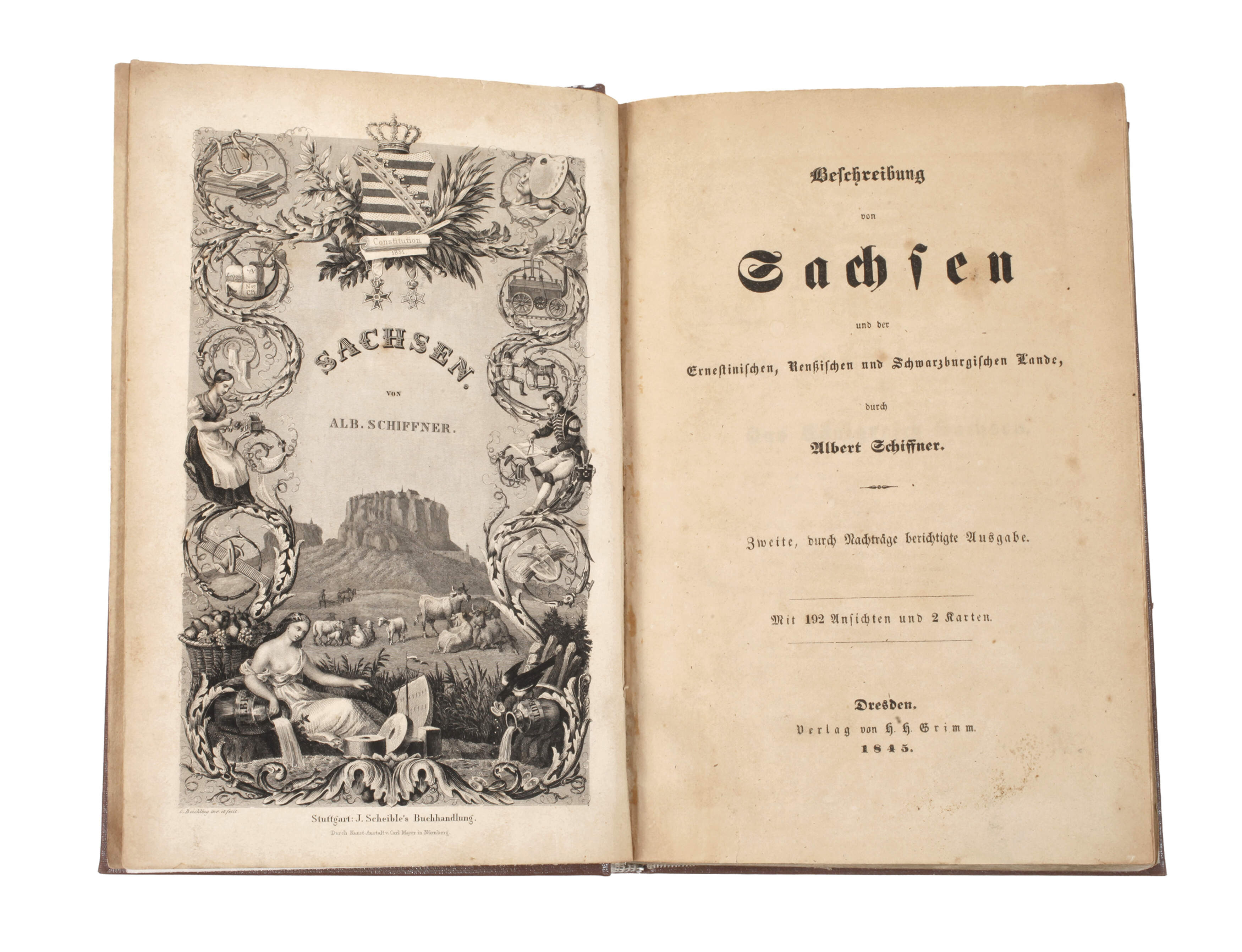 Beschreibung von Sachsen 1845