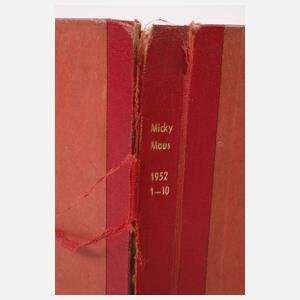 Zehn Hefte Micky Maus 1952