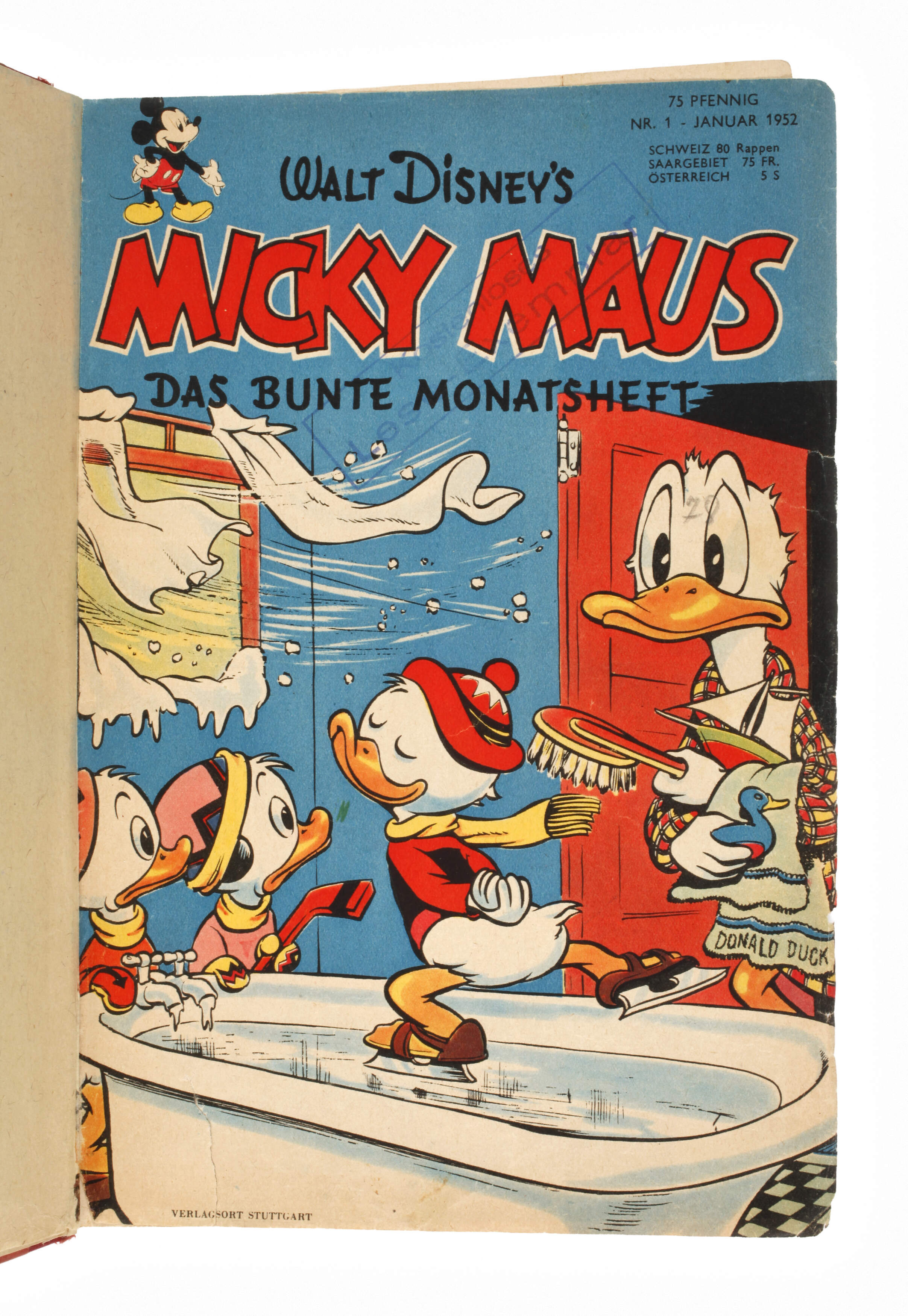 Zehn Hefte Micky Maus 1952