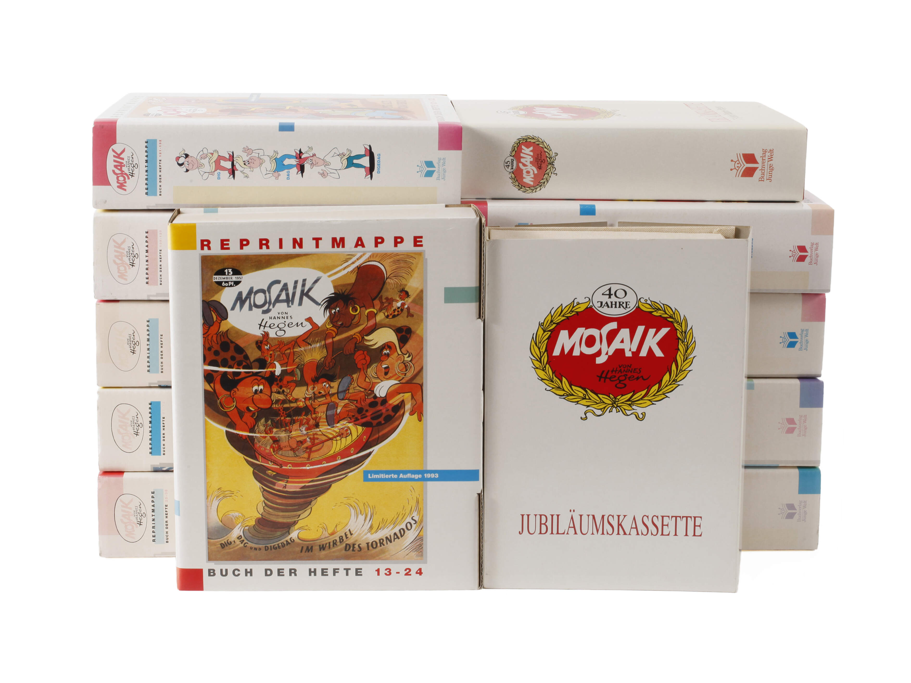 Zwölf Mosaik Reprint-Mappen