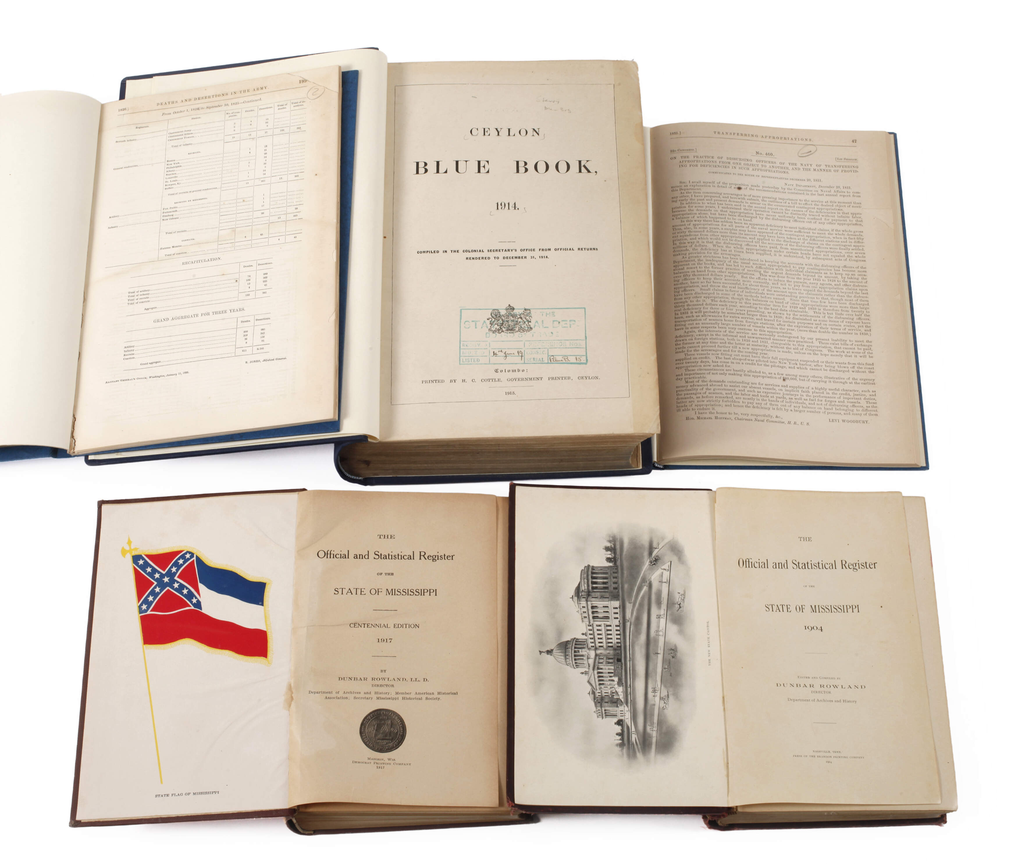 Konvolut Navy, Ceylon und Mississippi