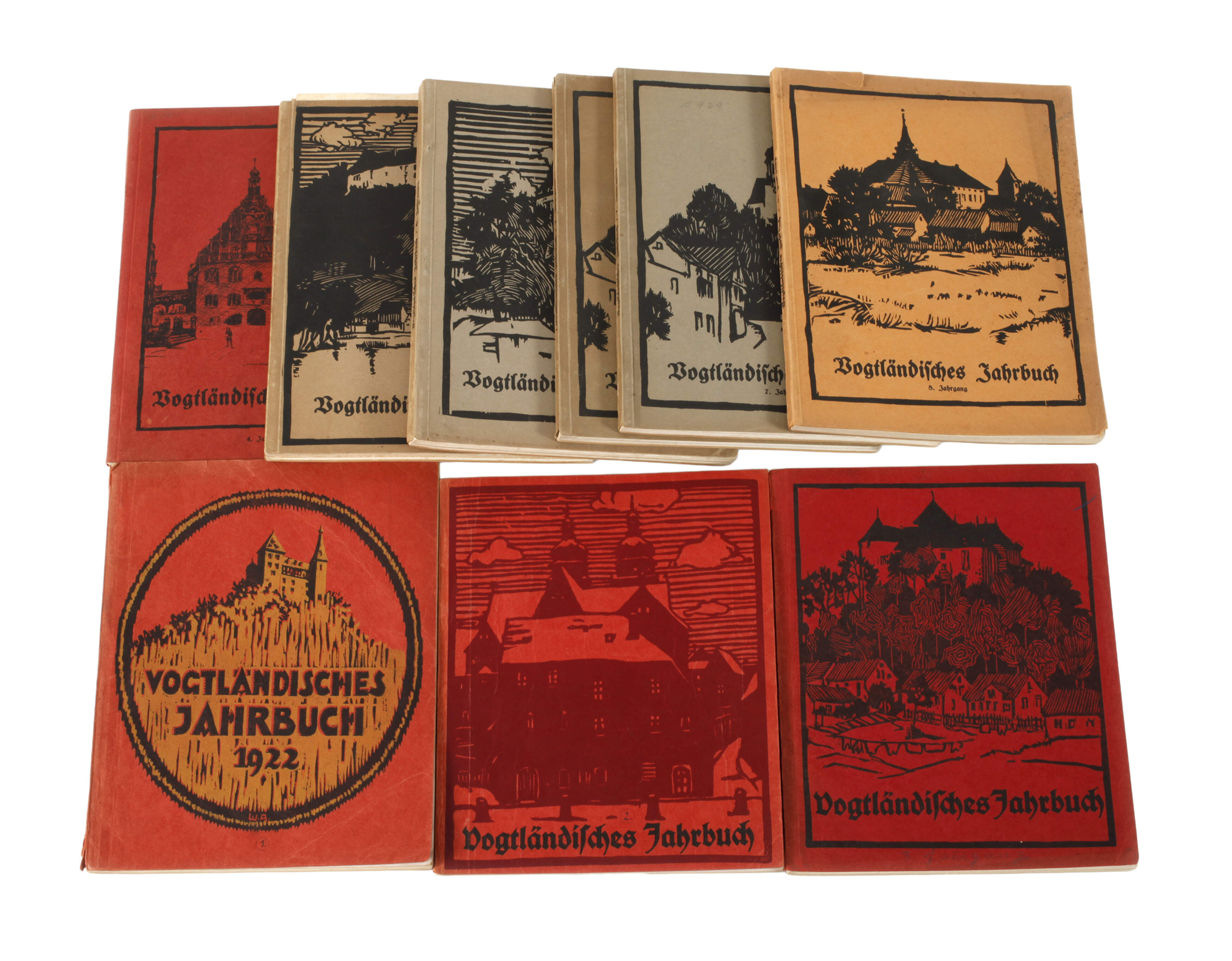 Acht Jahrgänge Vogtländisches Jahrbuch