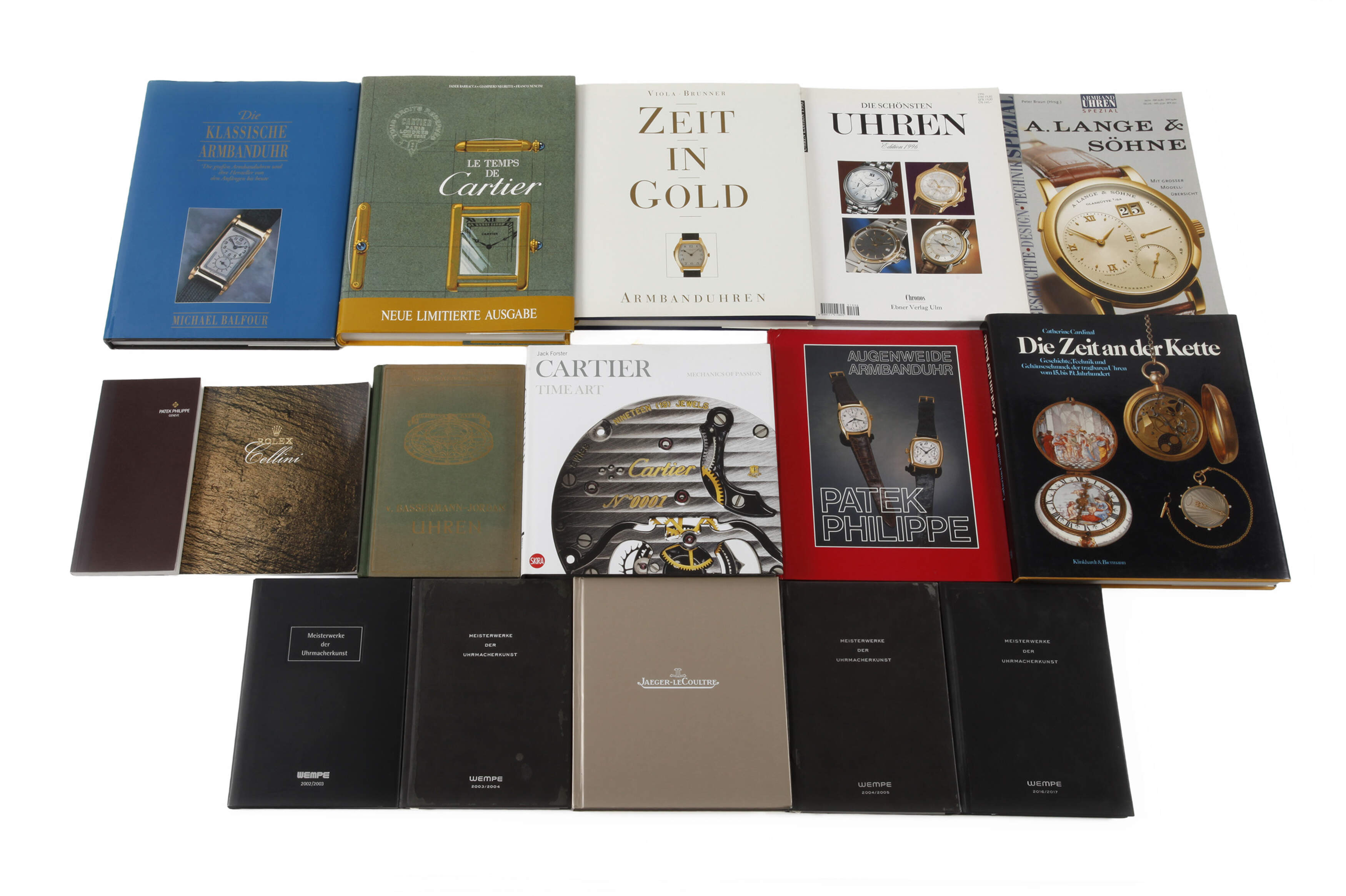 Konvolut Fachliteratur Uhren