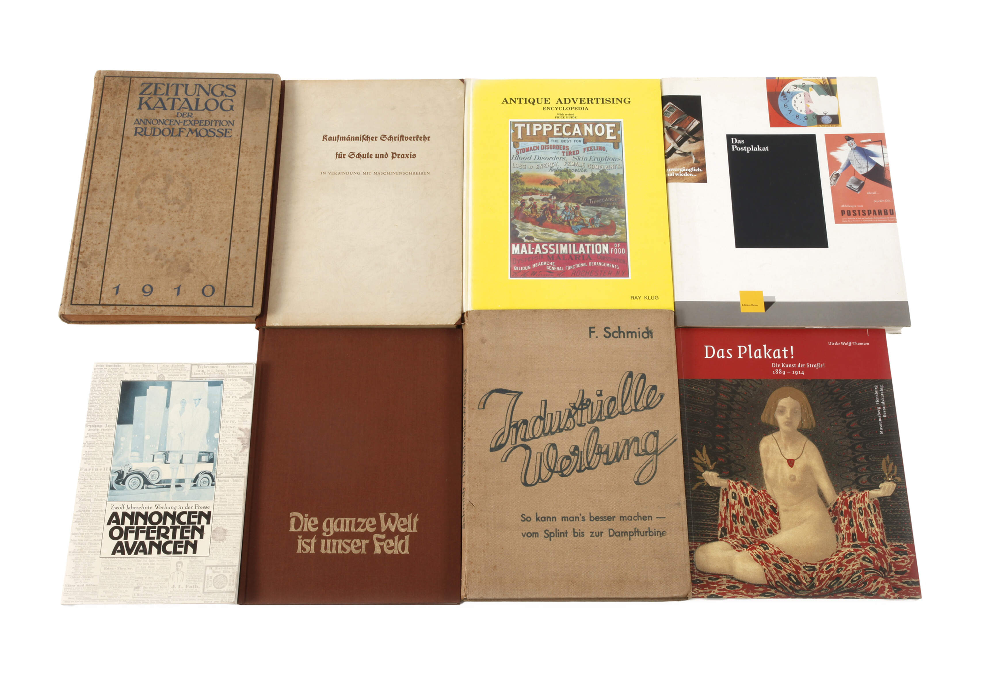 Konvolut Fachliteratur Plakatwerbung und Annoncen