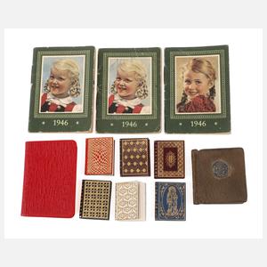 Konvolut Miniaturbücher