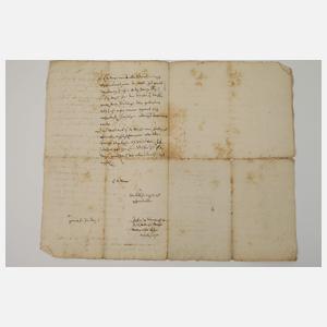 Zwei historische Dokumente Frankfurt