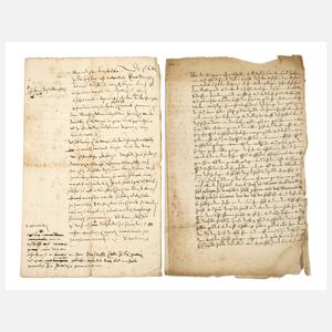 Zwei historische Dokumente Frankfurt