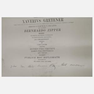 Diplom der Universität für slawische Literatur