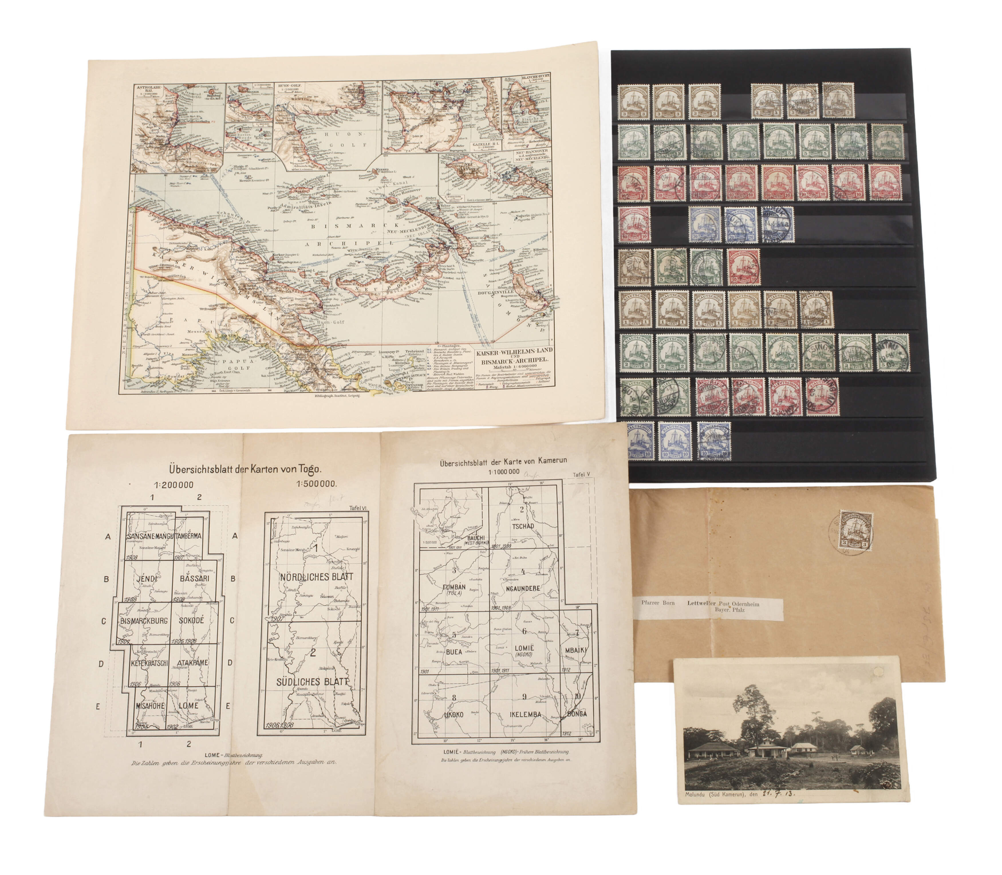 Konvolut Briefmarken deutsche Kolonien