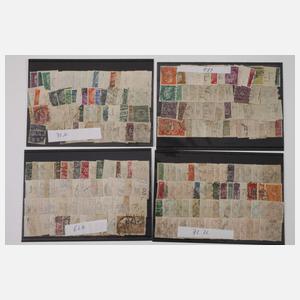 Konvolut Lochmarken und Belege Deutsches Reich