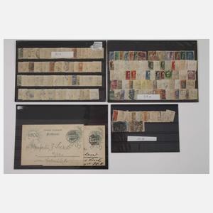 Konvolut Lochmarken und Belege Deutsches Reich