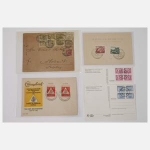 Konvolut Lochmarken und Belege Deutsches Reich